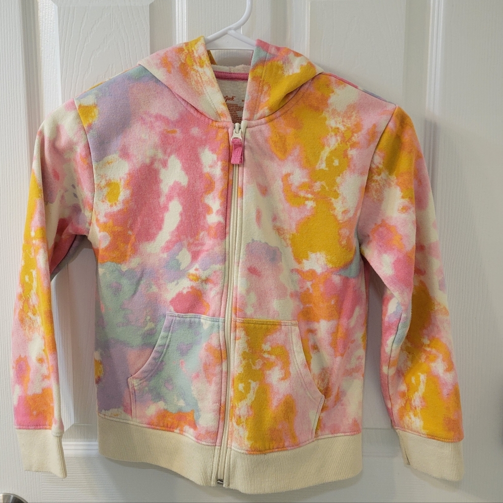 Cat & Jack Pastel Tie-Dye Kids Hoodie Size Medium